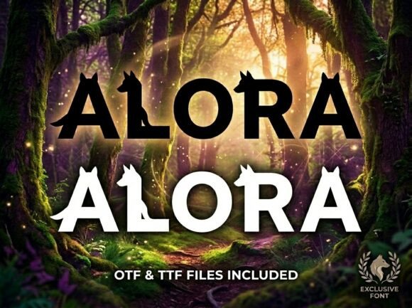 Alora: The Bold Display Font for Handmade Brand Identity