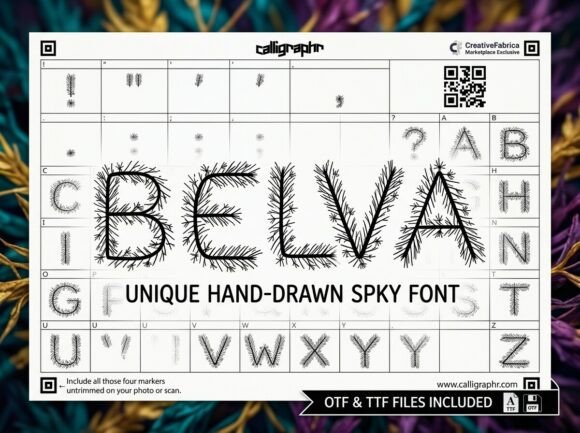 Belva: A Wild Display Typeface for Modern Web Design