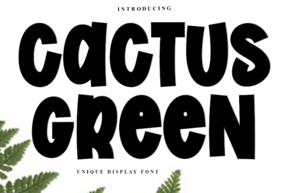 Cactus Green: The Festive Display Font That Elevates Small Business Branding