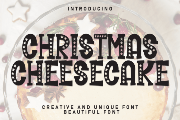 Christmas Cheesecake: The Perfect Display Font for Festive Branding
