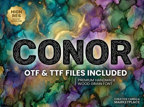 Conor: A Rugged Display Typeface for Bold Editorial Design