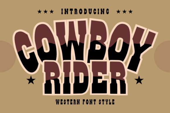 Cowboy Rider: The Bold Display Font for Scroll-Stopping Campaigns