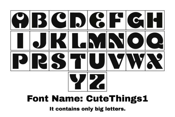 Cutethings1: The Retro Display Font for Handmade Brands