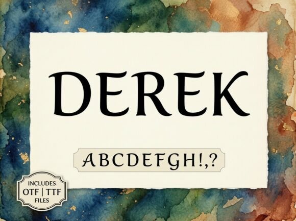 Derek: A Modern Display Typeface for Bold Web Design