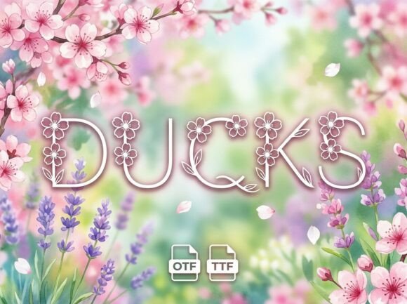 Ducks Font: A Delicate Display Typeface for Campaigns