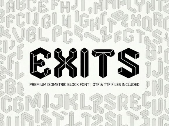 Exits: The Premium Display Typeface for Modern Web Design