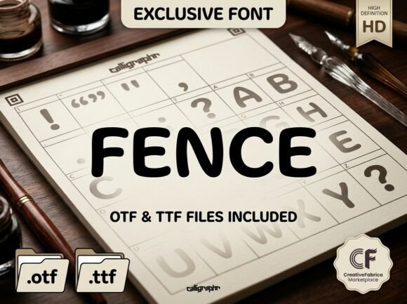 Fence: A Bold Display Font for Real-World Branding