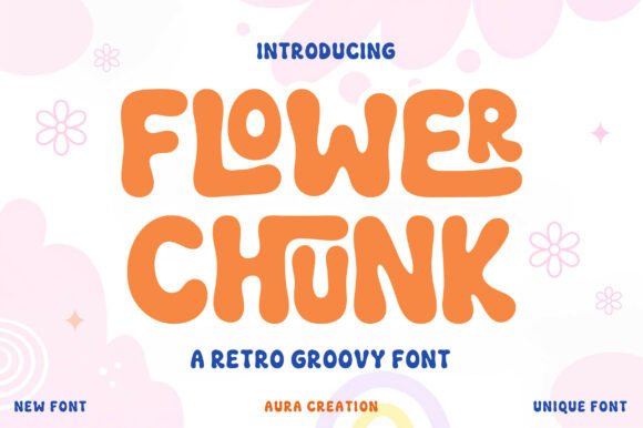 Flower Chunk: The Retro Display Font for Handmade Products
