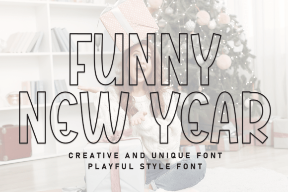 Funny New Year: A Handwritten Display Font for Editorial Design