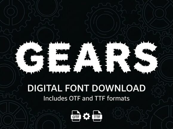 Gears: A Premium Display Font for Editorial Impact