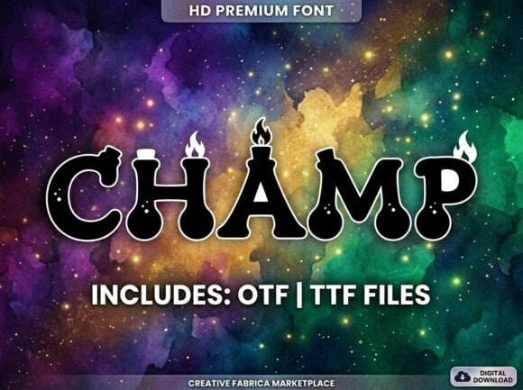 Ignite Your Brand Identity with the Bold Champ Typeface