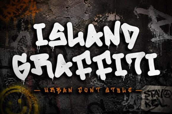 Island Graffiti: A Premium Display Font for Bold Brand Identities