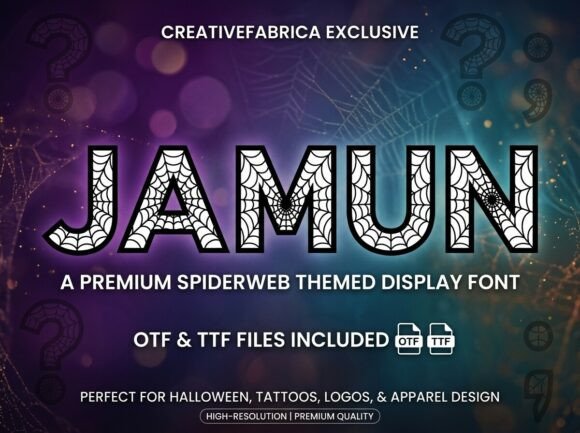 Jamun: The Spooky Display Typeface That Elevates Handmade Product Branding