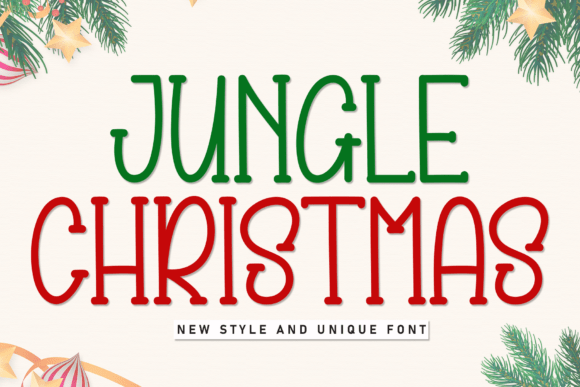 Jungle Christmas: The Perfect Display Font for Handmade Holiday Goods