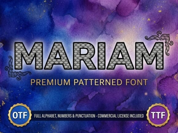 Mariam: A Premium Display Typeface for Editorial Design