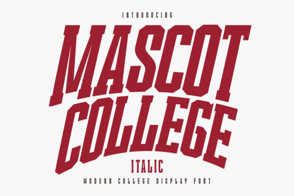 Mascot College Italic: The Perfect Typeface for Bold Web Design