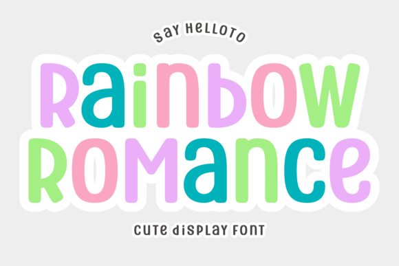 Rainbow Romance: A Playful Typeface for Modern Editorial Design