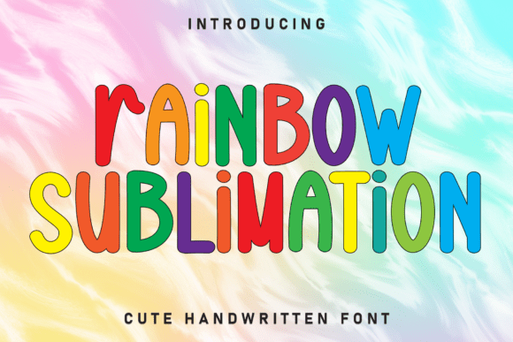 Rainbow Sublimation: A Vibrant Display Typeface for Editorial Design