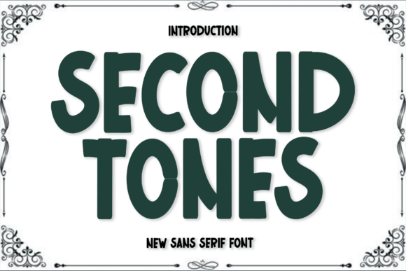 Second Tones: A Festive Display Font for Holiday Branding