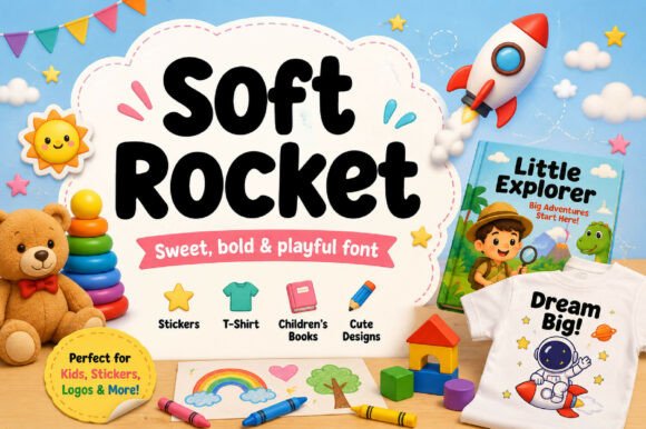 Soft Rocket: The Friendly Display Typeface for Bold Campaigns