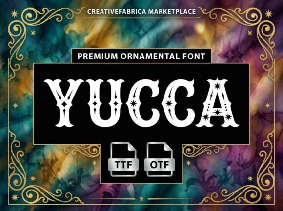 Yucca: A Premium Display Typeface for Bold Digital Branding
